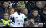 Norwich City 1 - 1 Swansea City (Ngoại Hạng Anh 2013-2014, vòng 16)