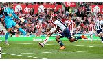 Stoke City 0 - 1 West Bromwich (Ngoại Hạng Anh 2015-2016, vòng 4)